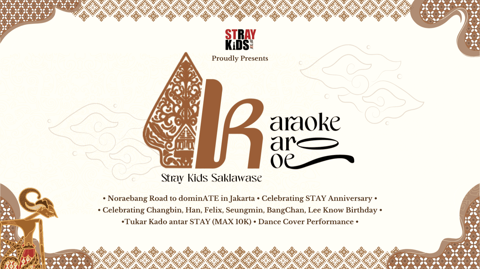 Banner Karaoke Karo Koe : Stray Kids Saklawase