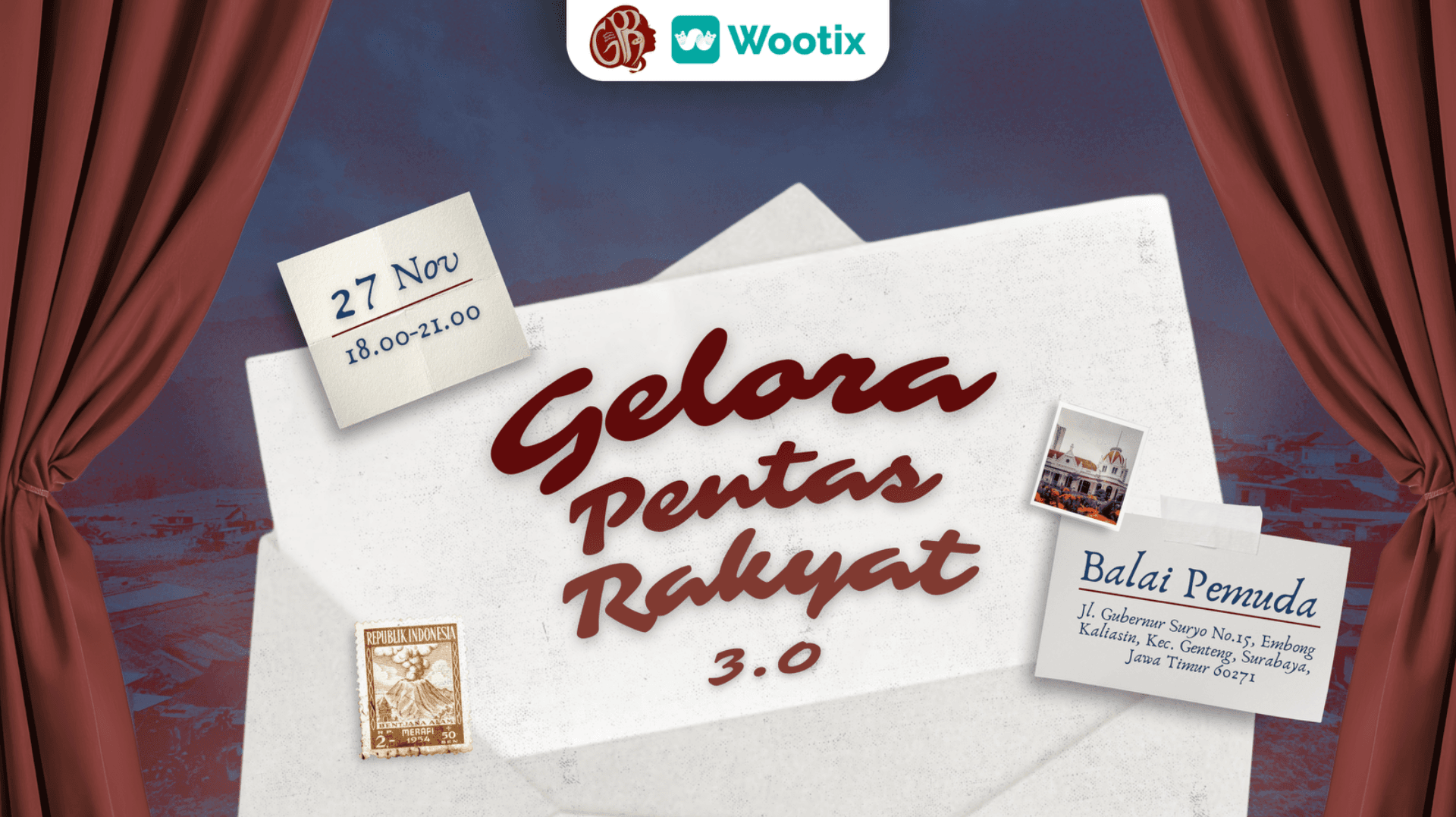 Banner Gelora Pentas Rakyat